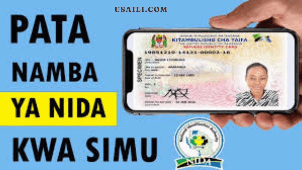 Jinsi ya kupata namba ya nida kwa sms ( How to get NIDA number by Phone)