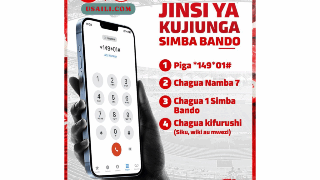 Jinsi ya Kujiunga Vifurushi Simba Bando Vodacom Tanzania 2024